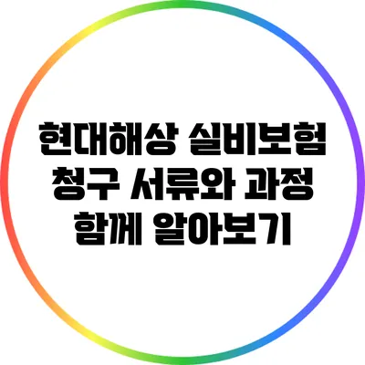 현대해상 실비보험 청구 서류와 과정 함께 알아보기