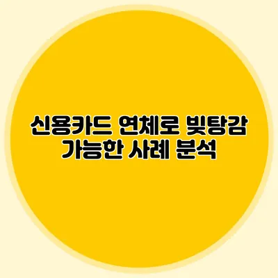 신용카드 연체로 빚탕감 가능한 사례 분석